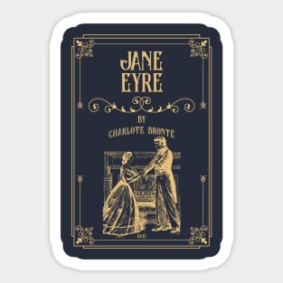 Jane Eyre & Mr Rochester, Thornfield Hall, Charlotte Bronte Sticker